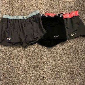 Nike and under armour shorts bundle